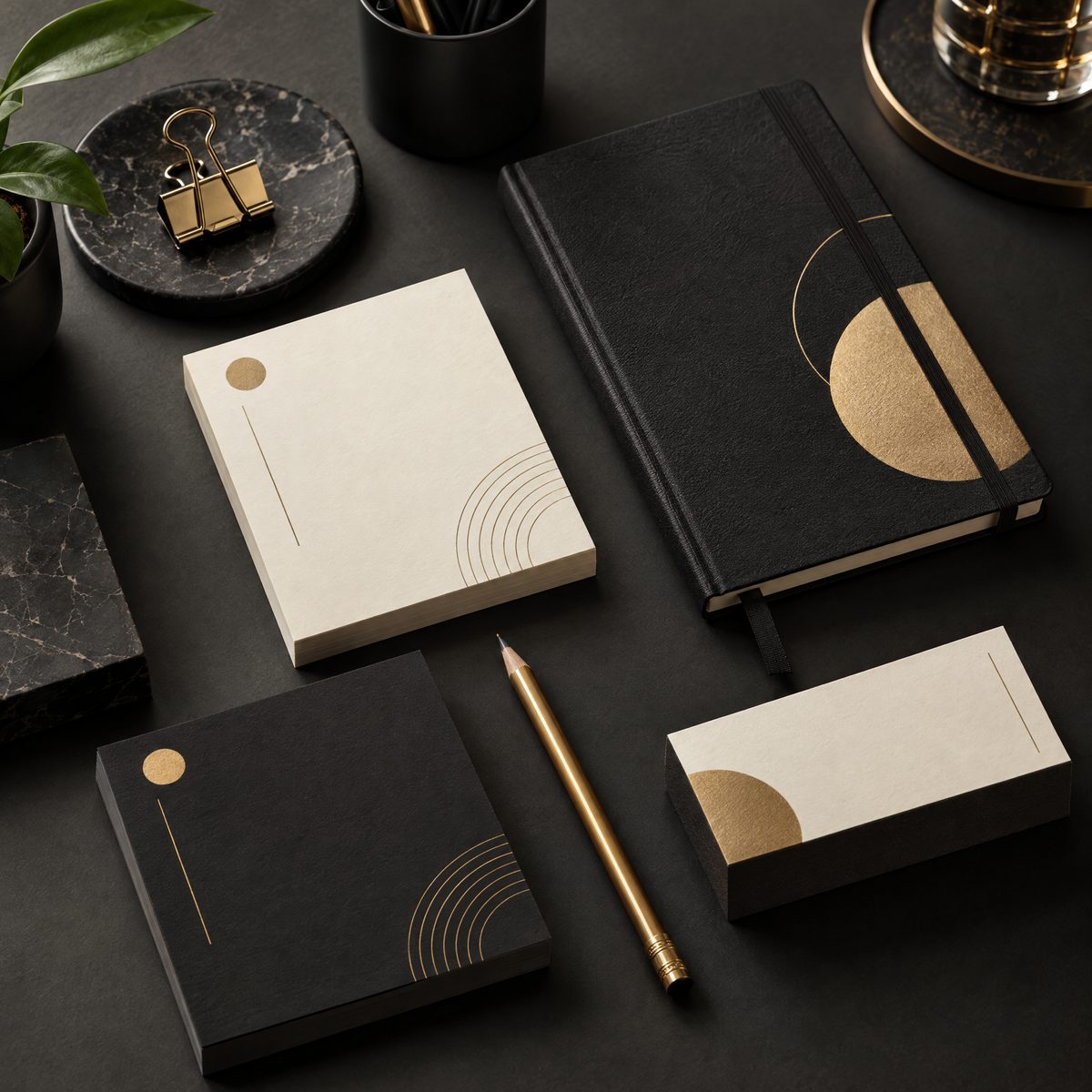 Mockup de blocos e cadernos personalizados